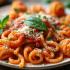 Een mooie schotel met verschillende soorten pasta en saus