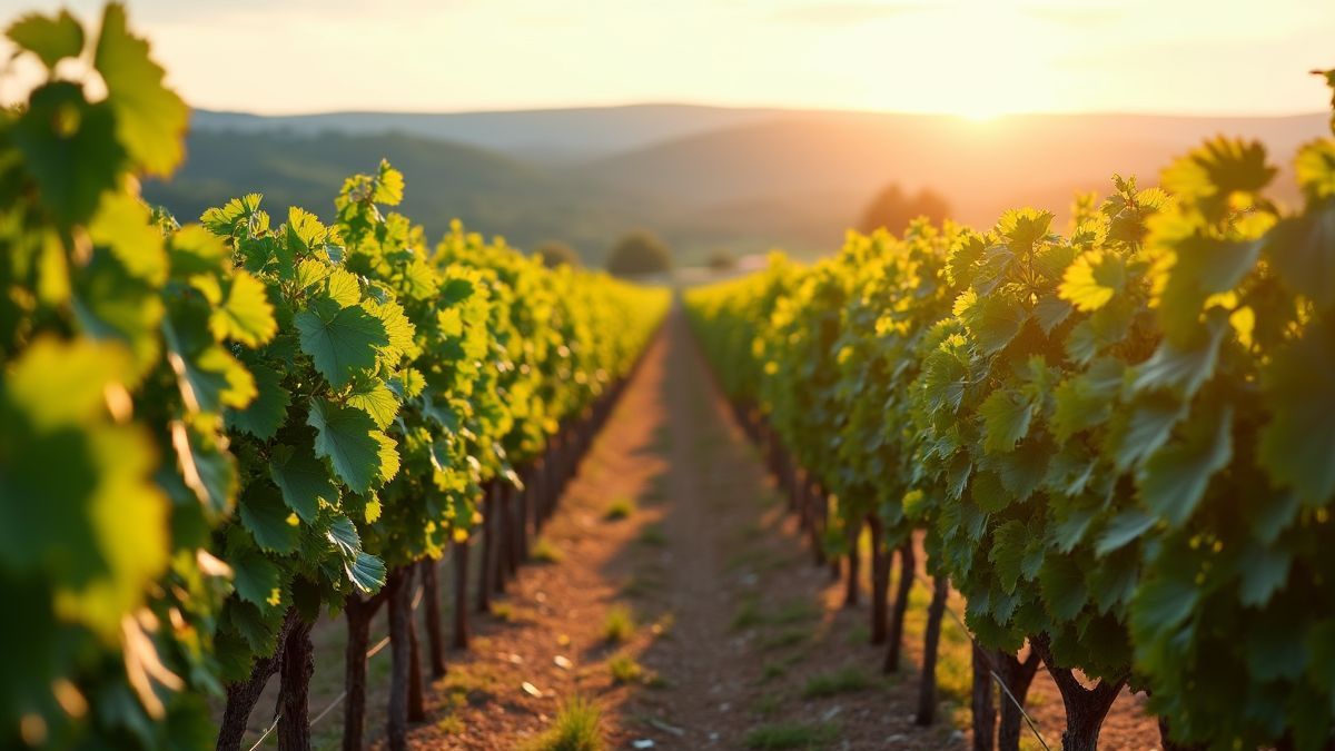 Een prachtig wijngaard in Bourgogne, Frankrijk, met Pinot Noir druiven tijdens de oogst.