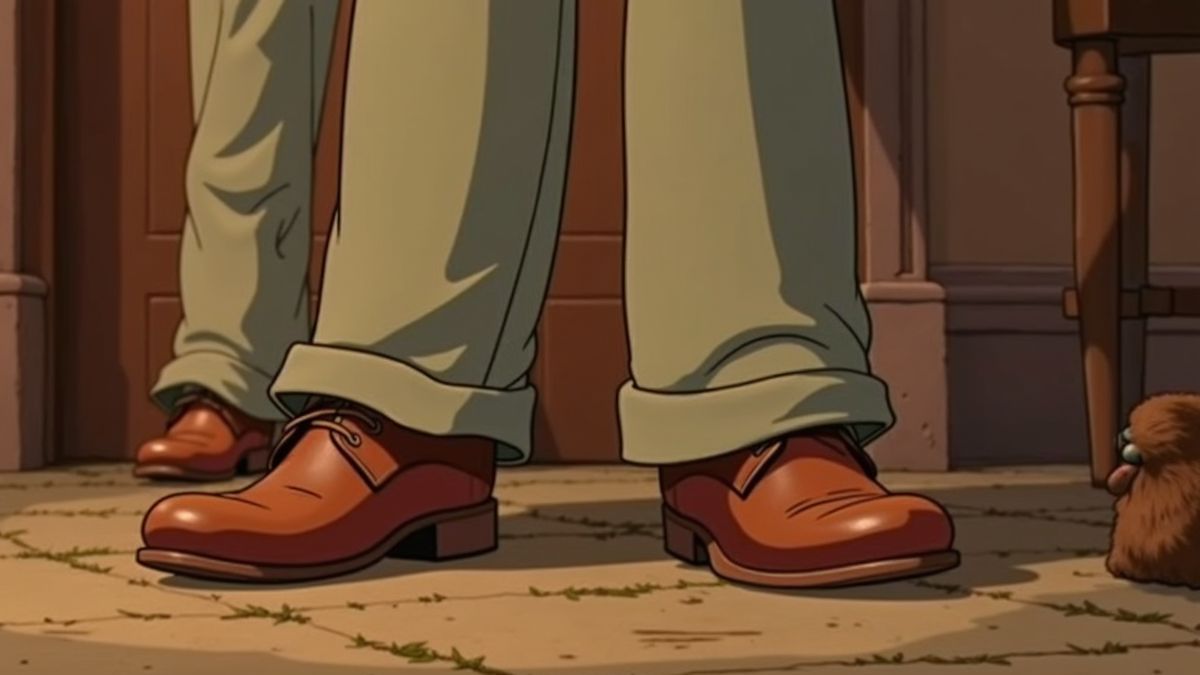 Een scène uit een klassieke animatiefilm met foute broeken