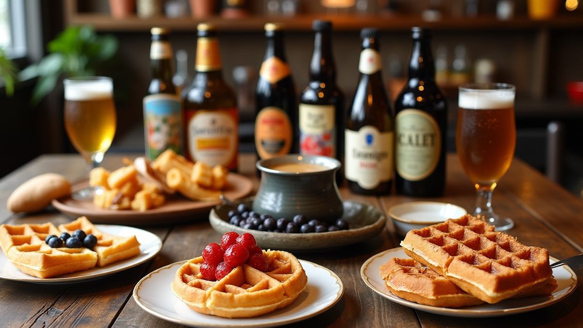 Een tafel met Belgische culinaire lekkernijen voor Après-dag.
