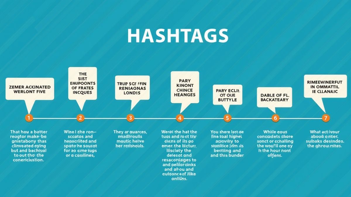 Een tijdlijn die de evolutie van de hashtag illustreert.
