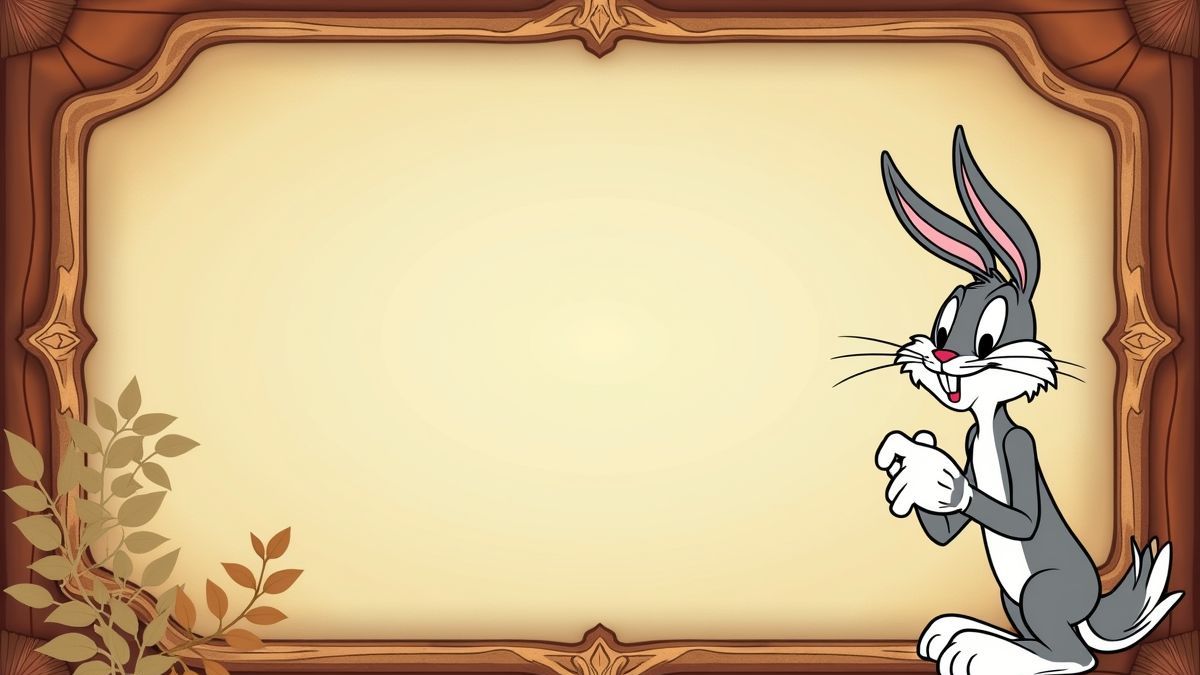 Een vintage cartoonframe met Bugs Bunny uit de jaren 1930.