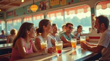Romige vanille milkshake met slagroom en een kers bovenop