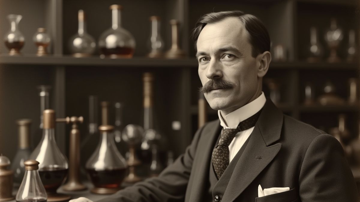 Een vintage portret van Mahlon Loomis