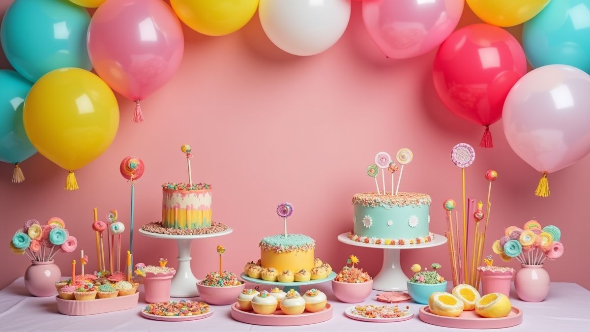 Een vrolijk lollipop feestje met kleurrijke decoraties