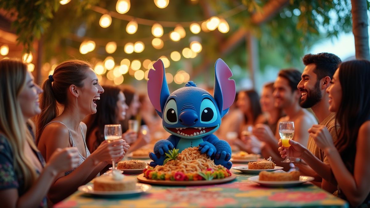 Een vrolijk Stitch Dag feest met Hawaïaanse decoraties