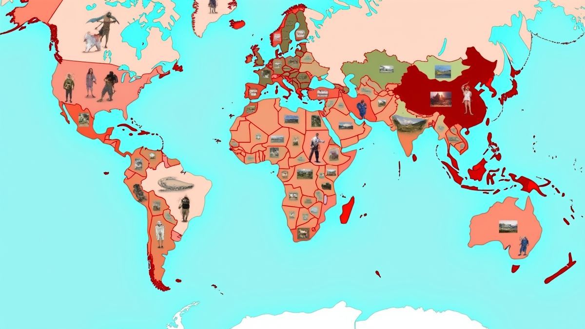 Een wereldkaart van Portugese gesproken landen