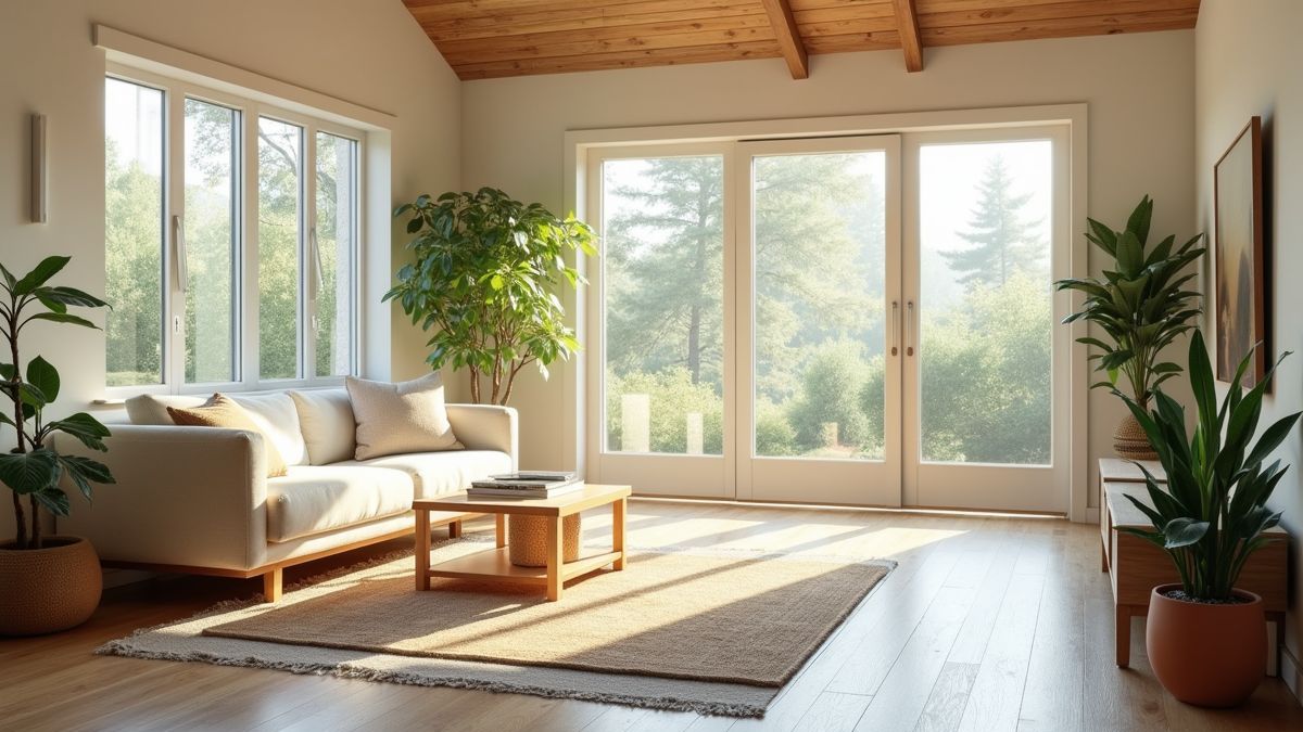 Een woonkamer met veel natuurlijk licht