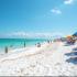 Een zonnig strand in Florida