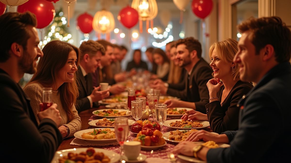 Feestelijke bijeenkomst met eten en muziek ter gelegenheid van Rusland Dag