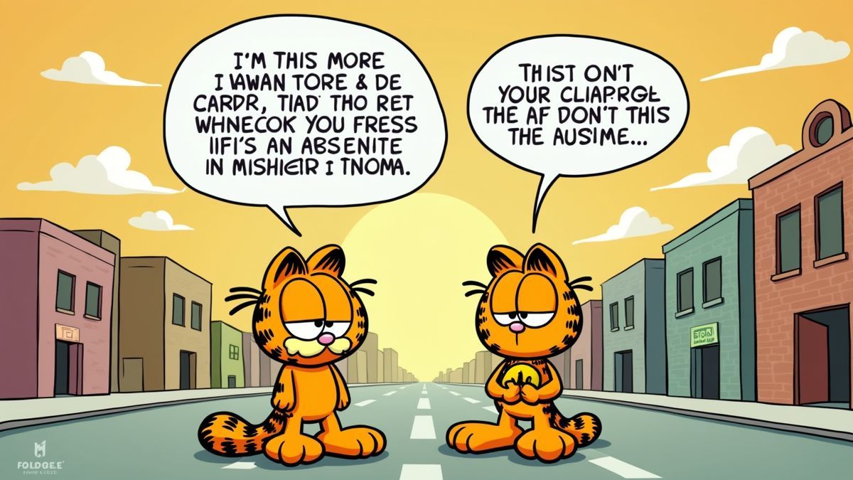Garfield en Odie in Muncie, Indiana.