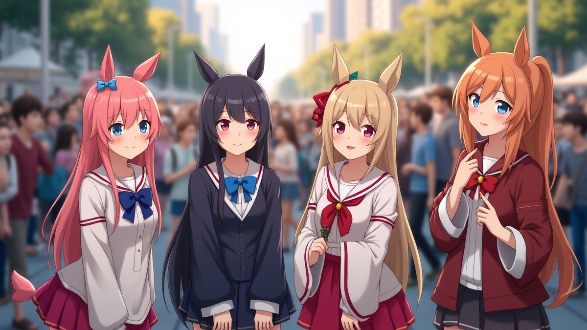 Gemeenschap van anime fans gekleed in kostuums