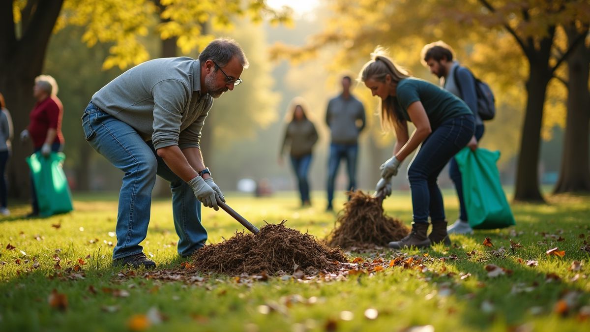 Gemeenschapsevenement gericht op duurzaamheid.