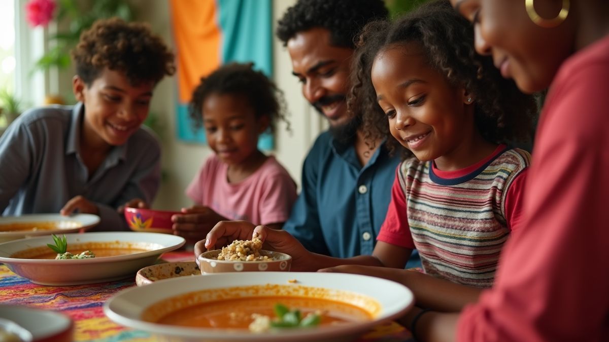 Gezin in Haïti viert Onafhankelijkheidsdag