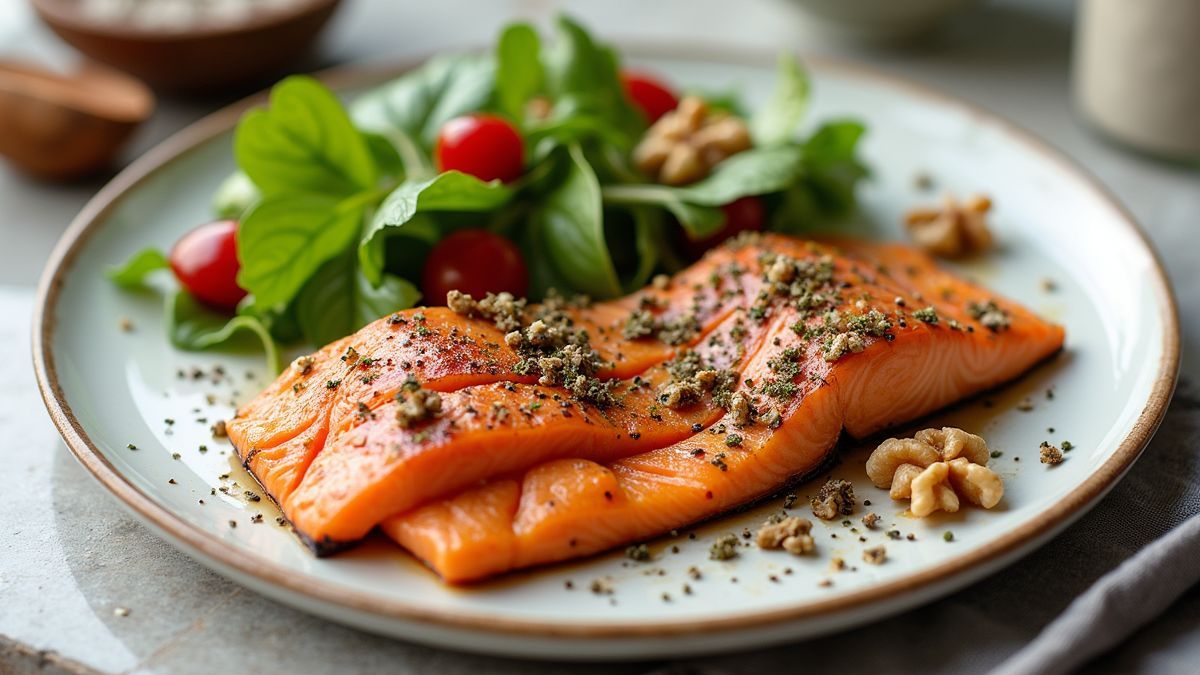 Gezonde maaltijd met omega-3.