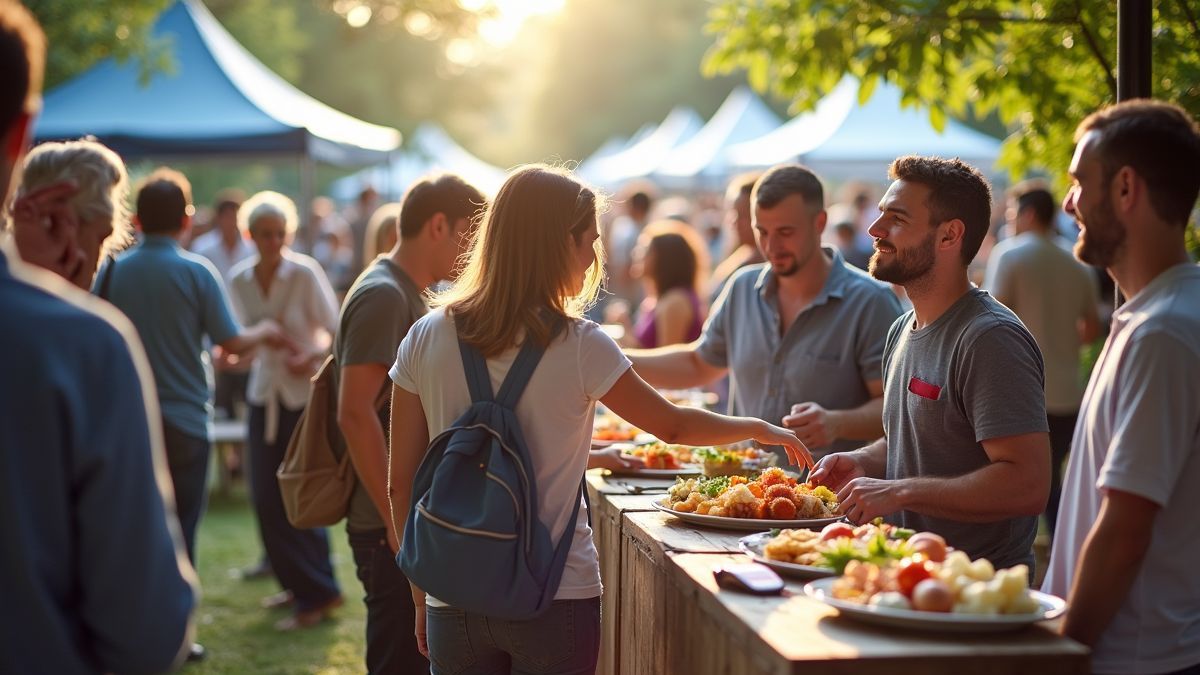 Gezondheidsbewustzijn evenement met deelnemers.