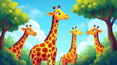 Giraffes in een Afrikaanse savanne