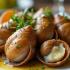 Gourmet bord met Escargots en knoflookboter
