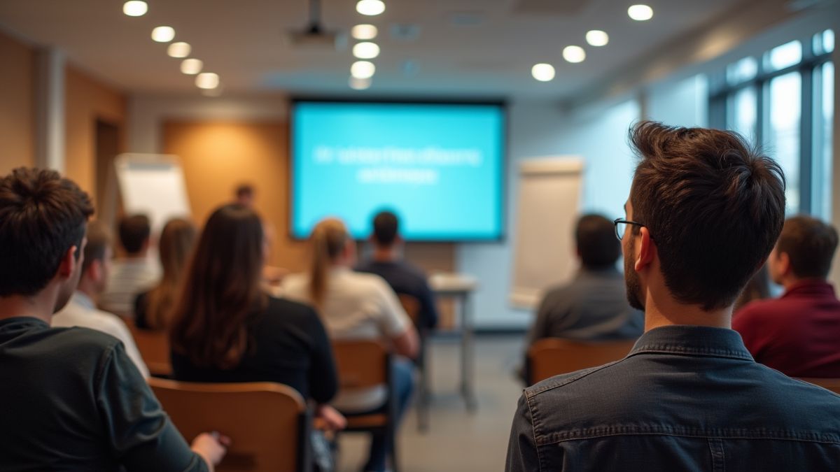 Groep mensen die deelnemen aan een workshop over financiële geletterdheid.