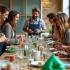 Groep mensen op een zero-waste evenement