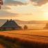 Herfstlandschap van een Belgische boerderij