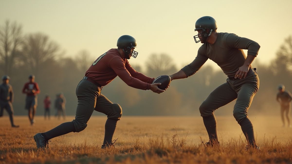 Historische American footballwedstrijd