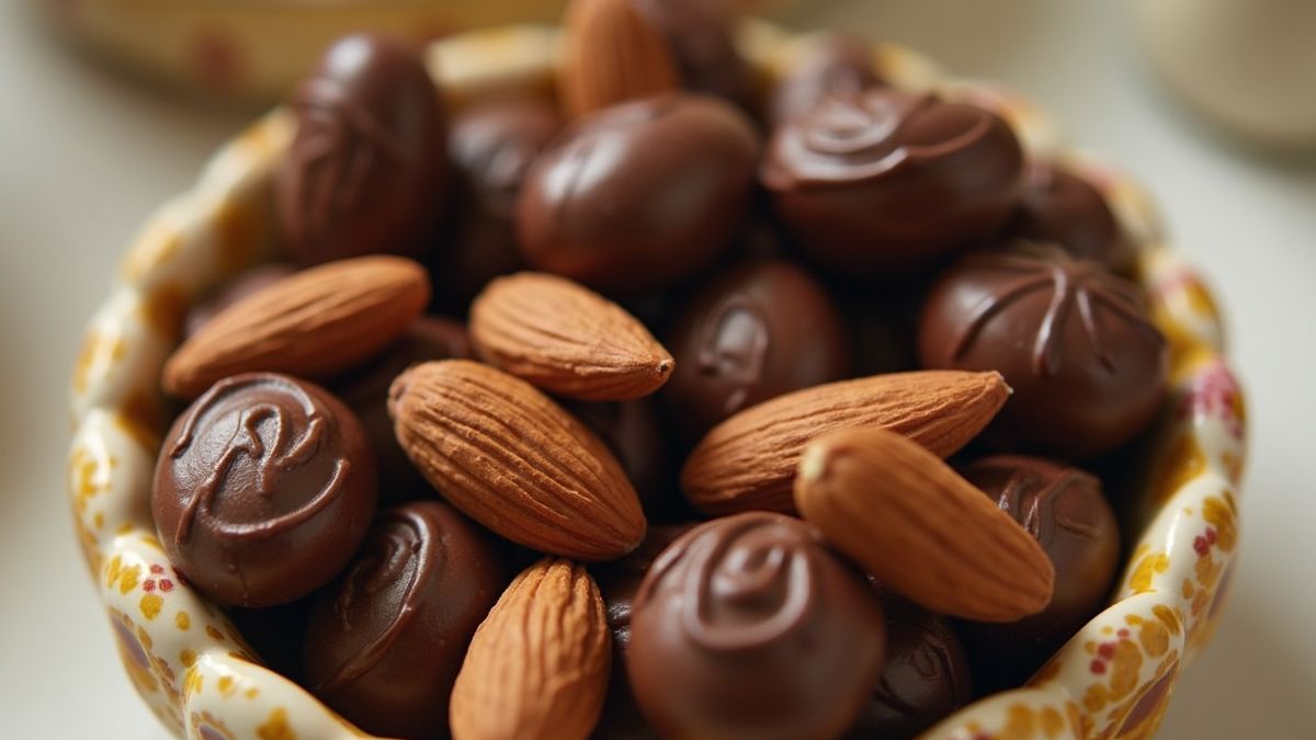 Historische combinaties van chocolade en amandelen.
