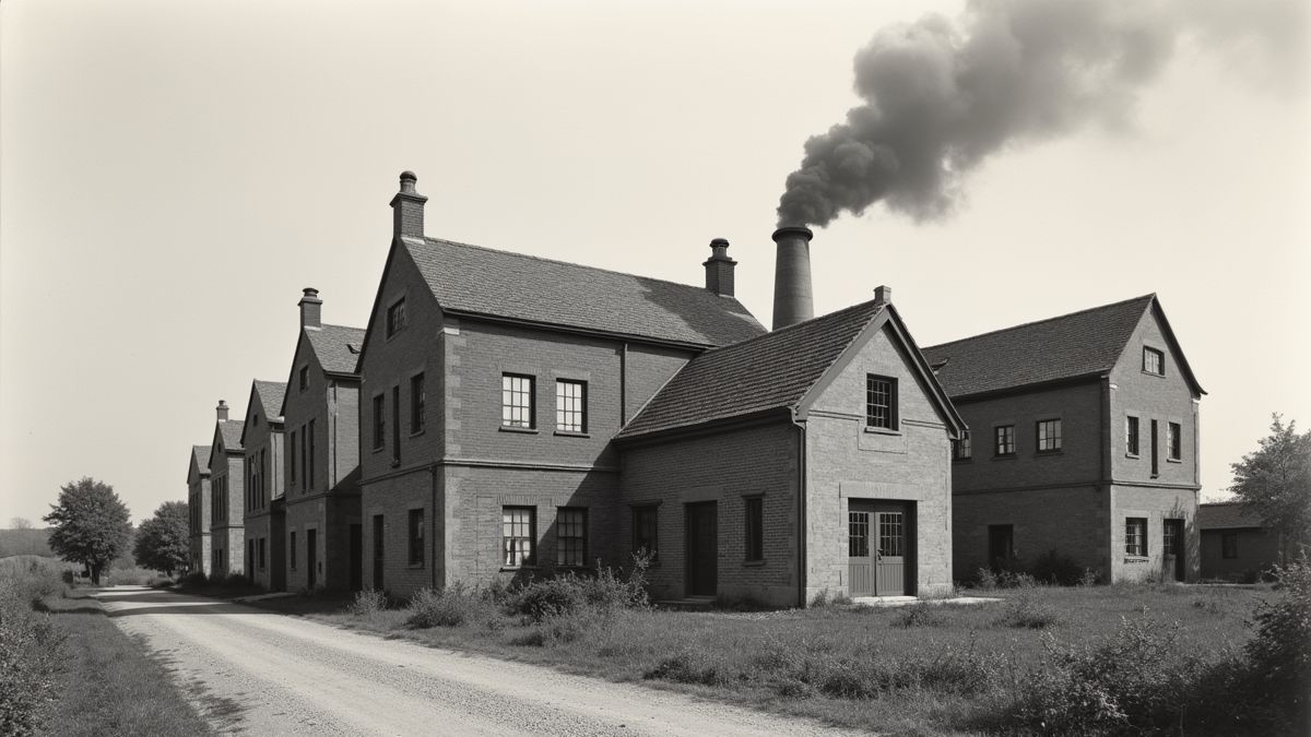 Historische foto van de eerste cogeneratie-installatie