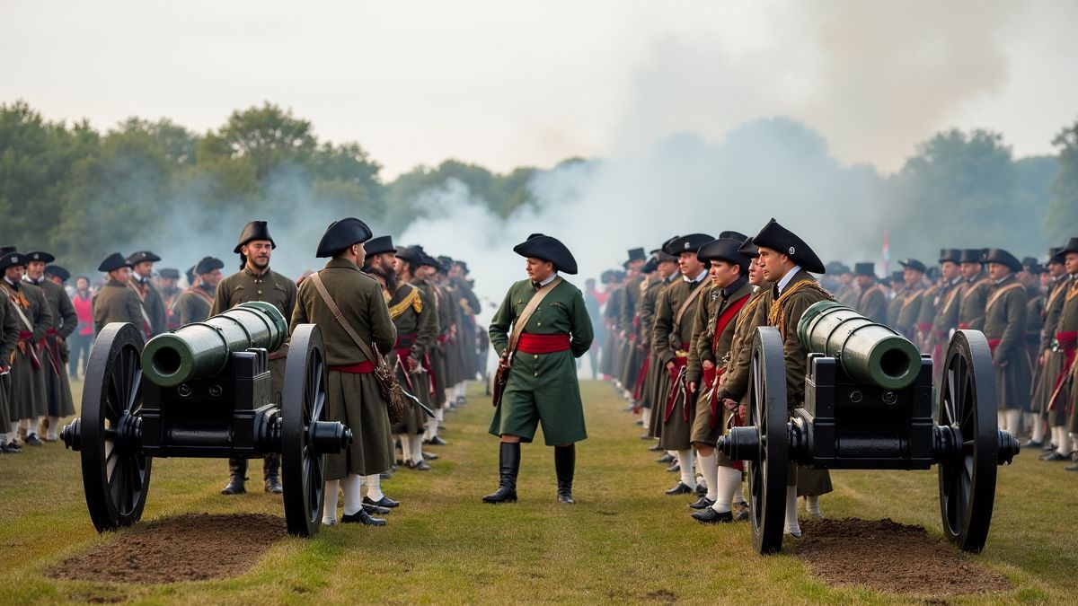 Historische reenactment van de Slag bij de Boyne