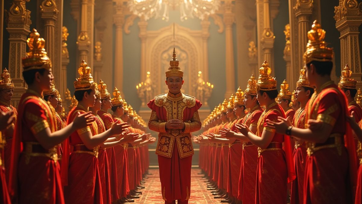 Historische viering van de Thaise kroning