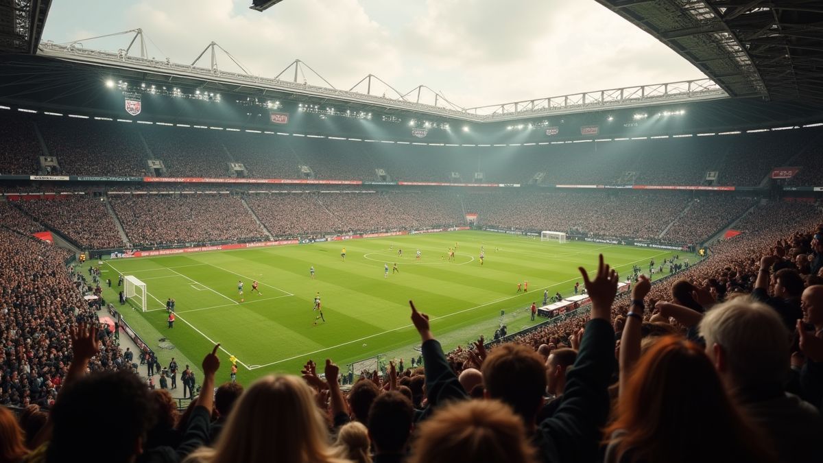 Historische voetbalwedstrijd in België