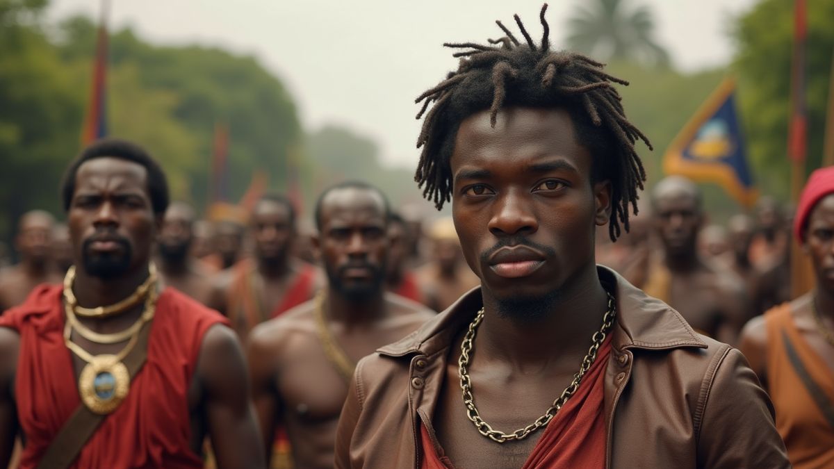 Historische weergave van de Haitiaanse onafhankelijkheidsstrijd