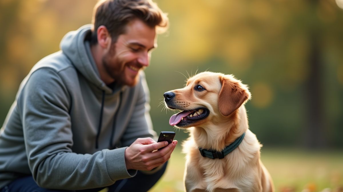 Huisdier met een slimme halsband