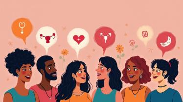 Vrouwen bespreken menstruele hygiëne