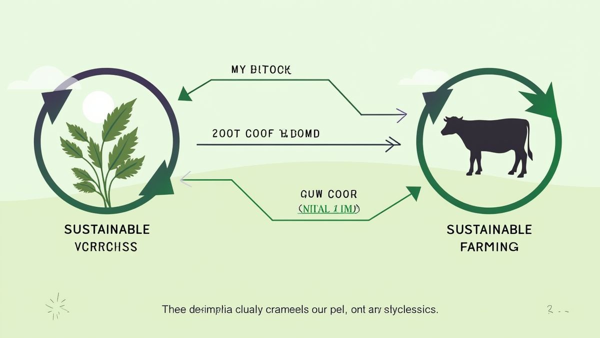 Infografiek over boerderijdieren en duurzame landbouw.