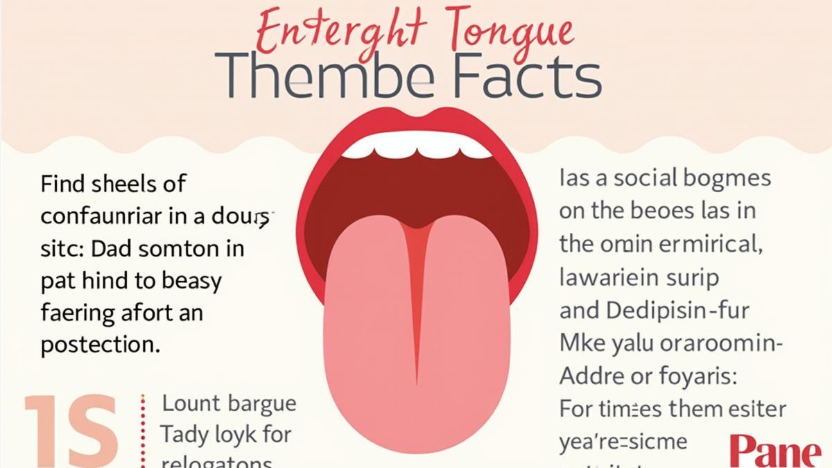 Infographic met feiten over de tong.