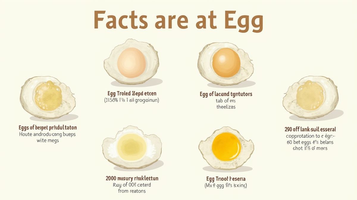 Infographic met interessante feiten over eieren.