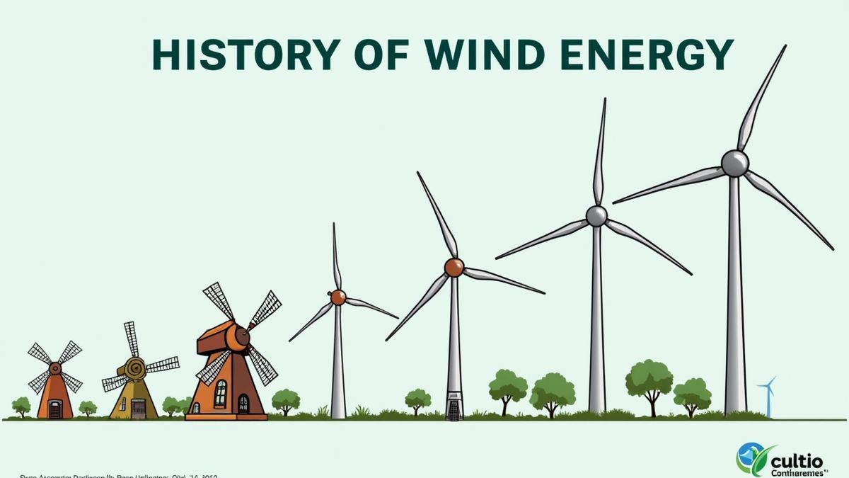 Infographic over de geschiedenis van windenergie