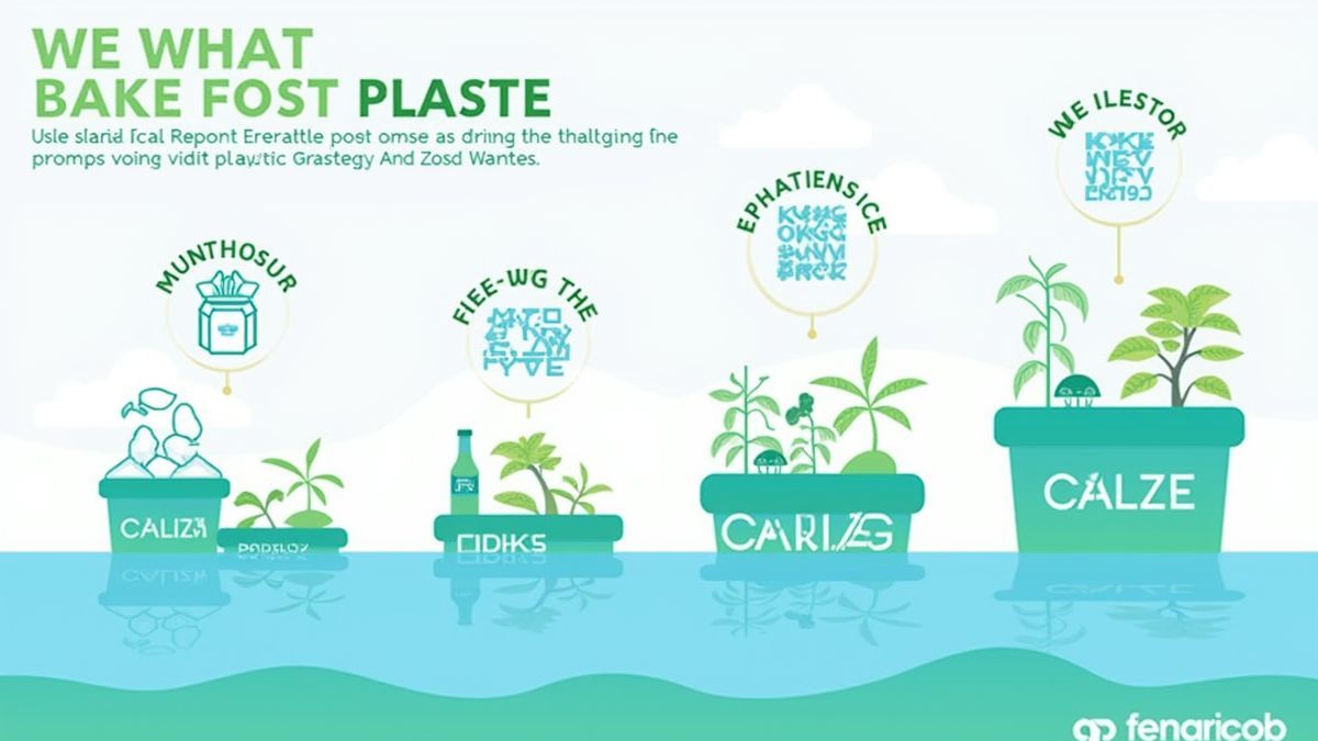 Infographic over de impact van plastic afval op het milieu.