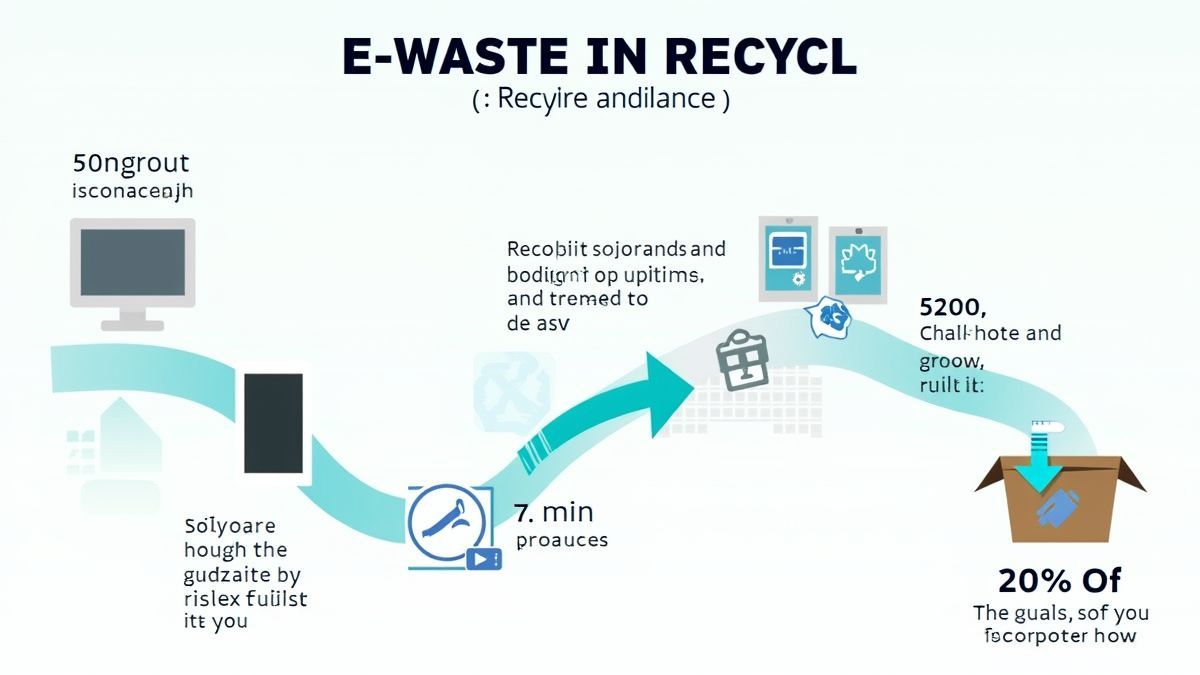 Infographic over het recyclen van e-afval.
