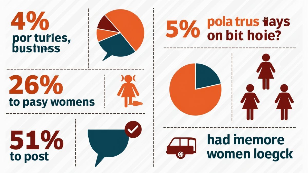 Infographic over vrouwen in het bedrijfsleven.