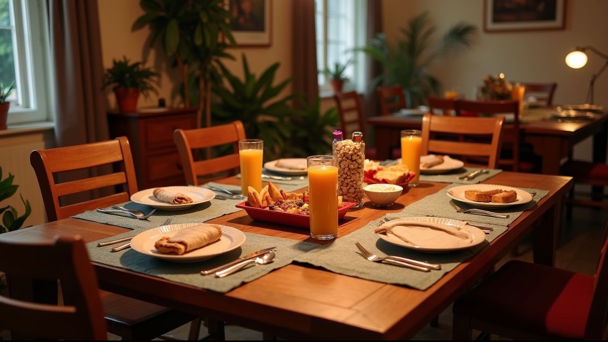 Kaartspel tafel klaar