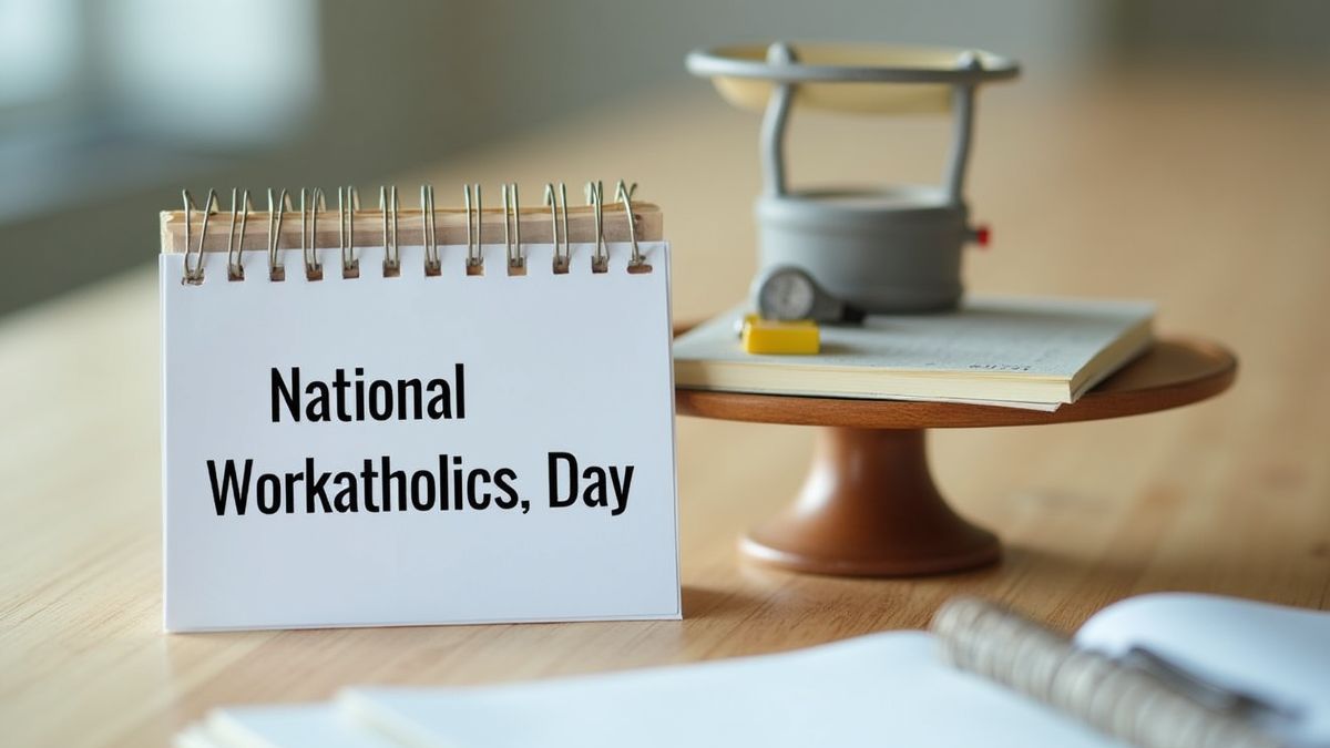 Kalender met Markering van Workaholics Dag
