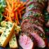 Keto maaltijden met salades, vlees en vetten
