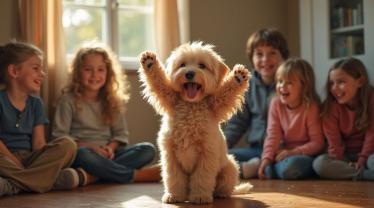 Kinderen en dieren in een schuilplaats in België