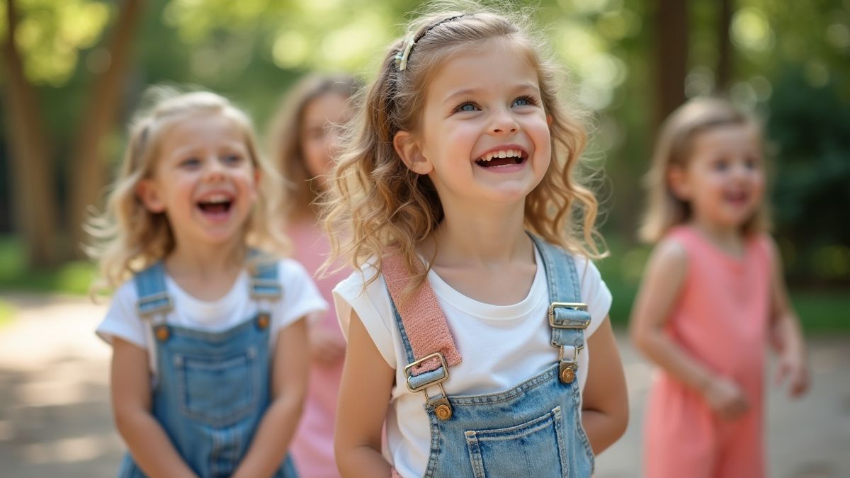 Kinderen met matching outfits