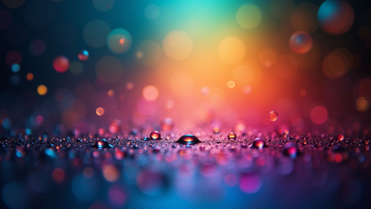 Lichtverstrooiing die regenboogkleuren creëert