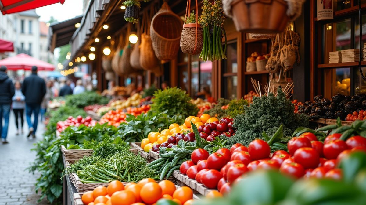 Lokale markt in Wallonië