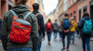 Mensen met heuptassen in België, betrokken bij gemeenschapswerk.