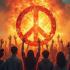 Mensen verenigd voor nucleaire ontwapening.